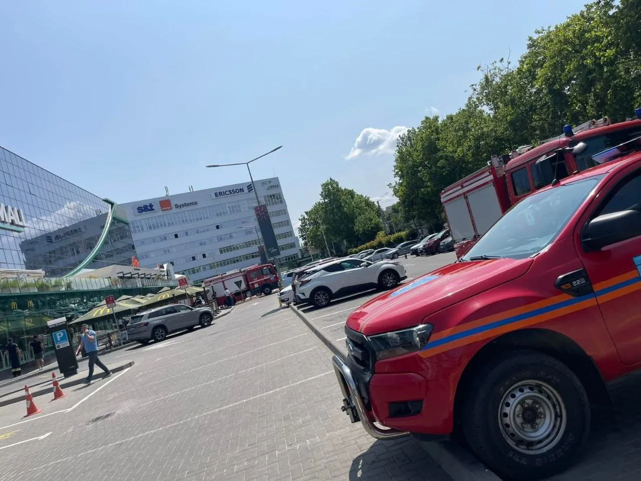 IGSU a desfășurat un exercițiu de simulare a unui incendiu într-un centru comercial din Capitală