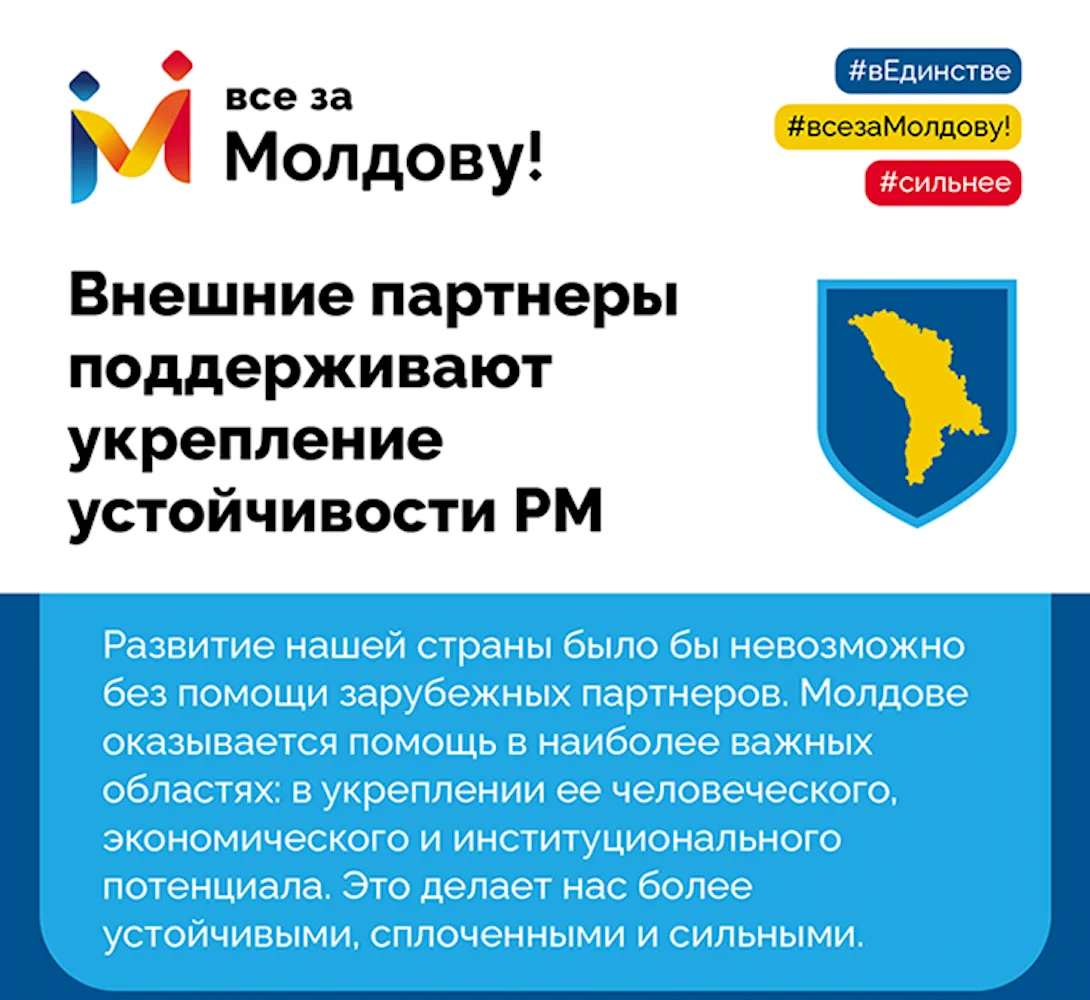 APi: Внешние партнеры поддерживают укрепление устойчивости Молдовы