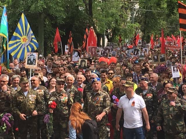 В Кишиневе проходит Марш Победы, число участников составило 60 тысяч