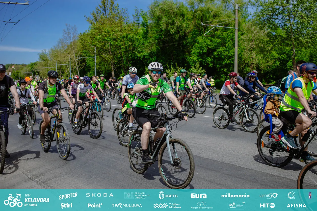 В Кишиневе состоялся праздник велоспорта – VeloHora by Skoda