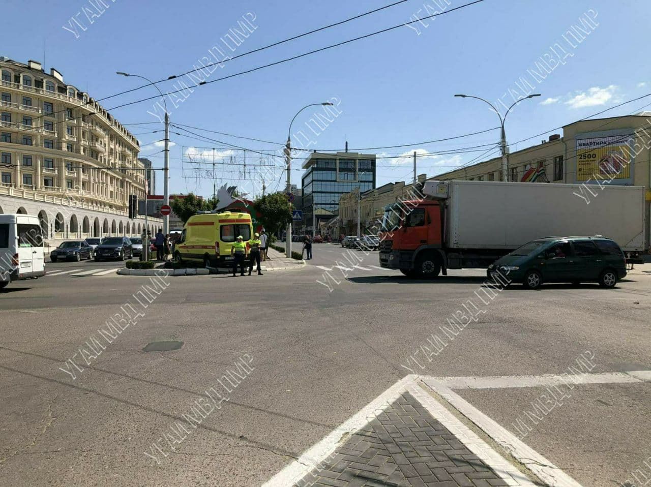 В Тирасполе скорая помощь попала в ДТП с фурой