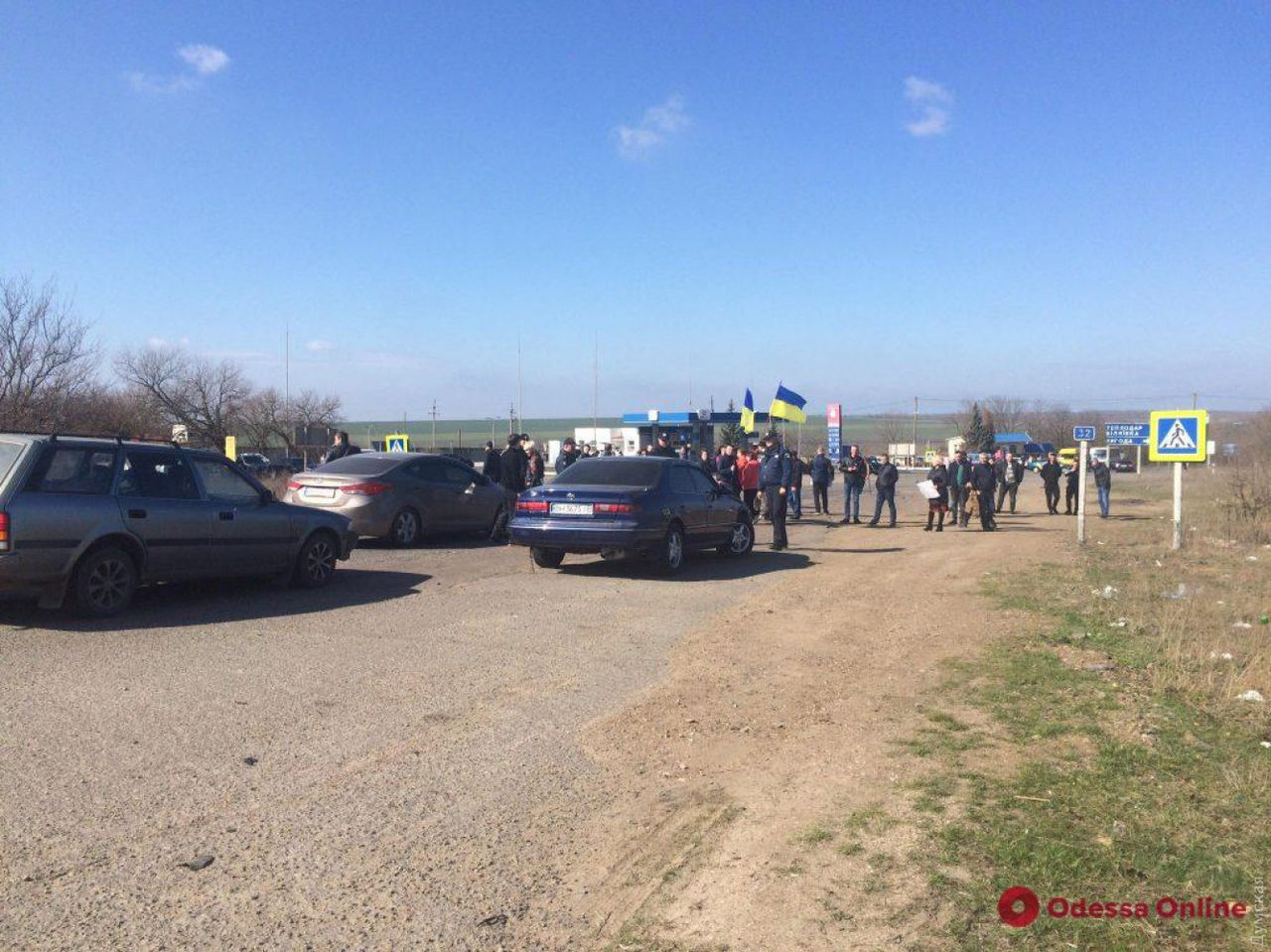 Жители Украины устроили протест на трассе Одесса-Кишинёв
