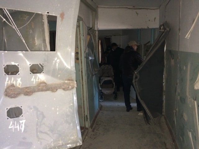Квартиры дома на Рышкановке, пострадавшие от взрыва, сильно разрушены