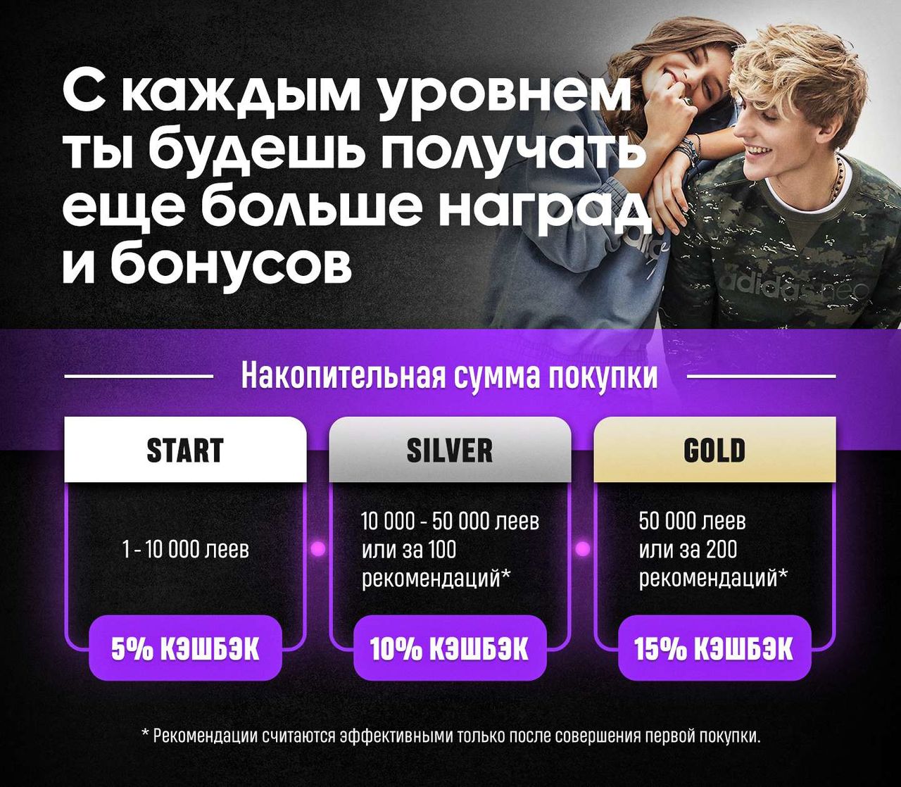 Adidas: Вступай в программу лояльности – экономь до 30% на покупках