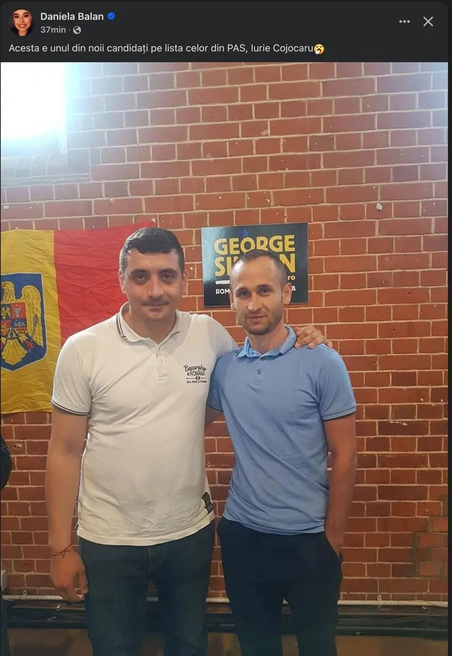 Un candidat pe listele PAS neagă legăturile cu Simion și AUR