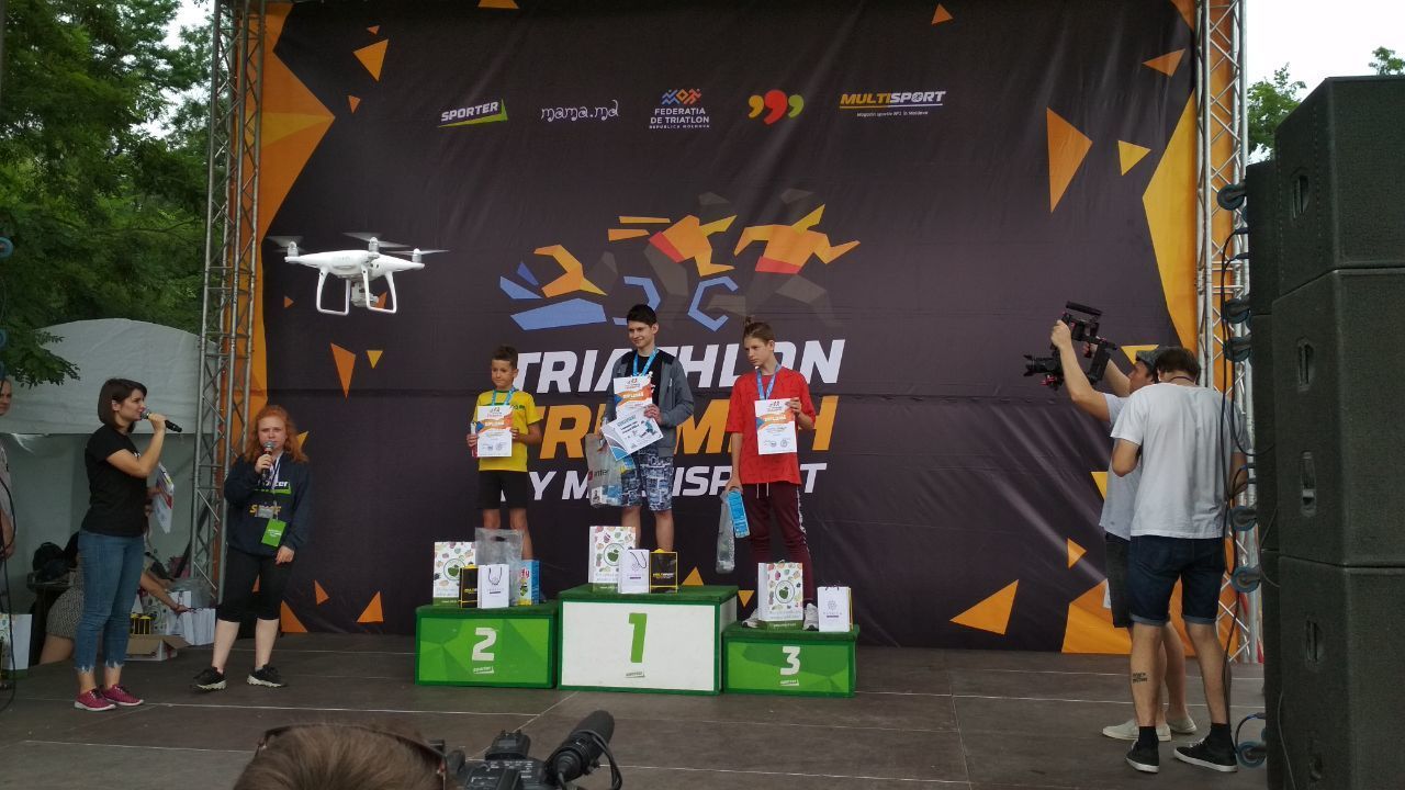 Впервые в Молдове прошел детский чемпионат по триатлону Kids Triathlon Triumph
