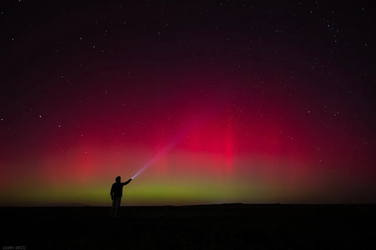 Aurora boreală, văzută în Republica Moldova