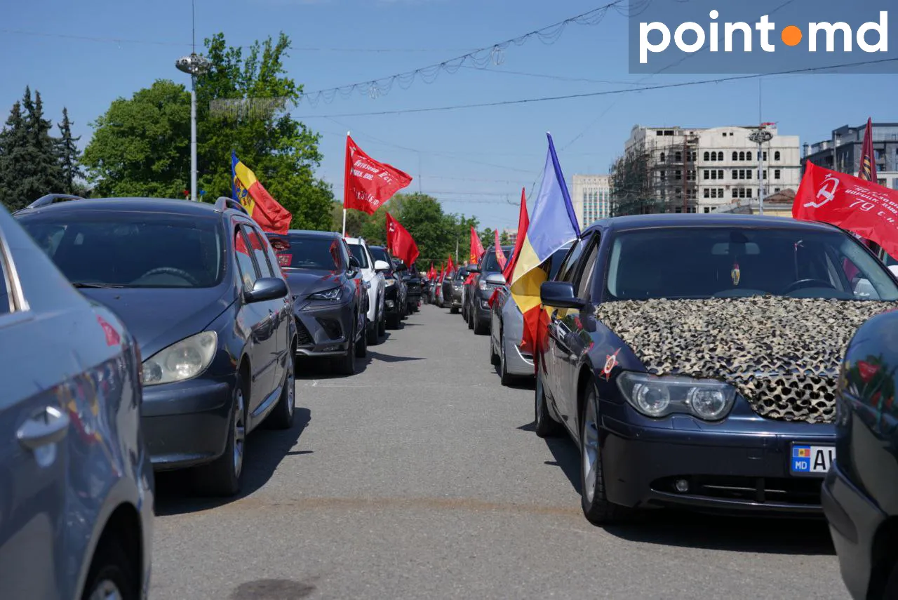 В центре Кишинева состоялся автопробег «Победа одна на всех»
