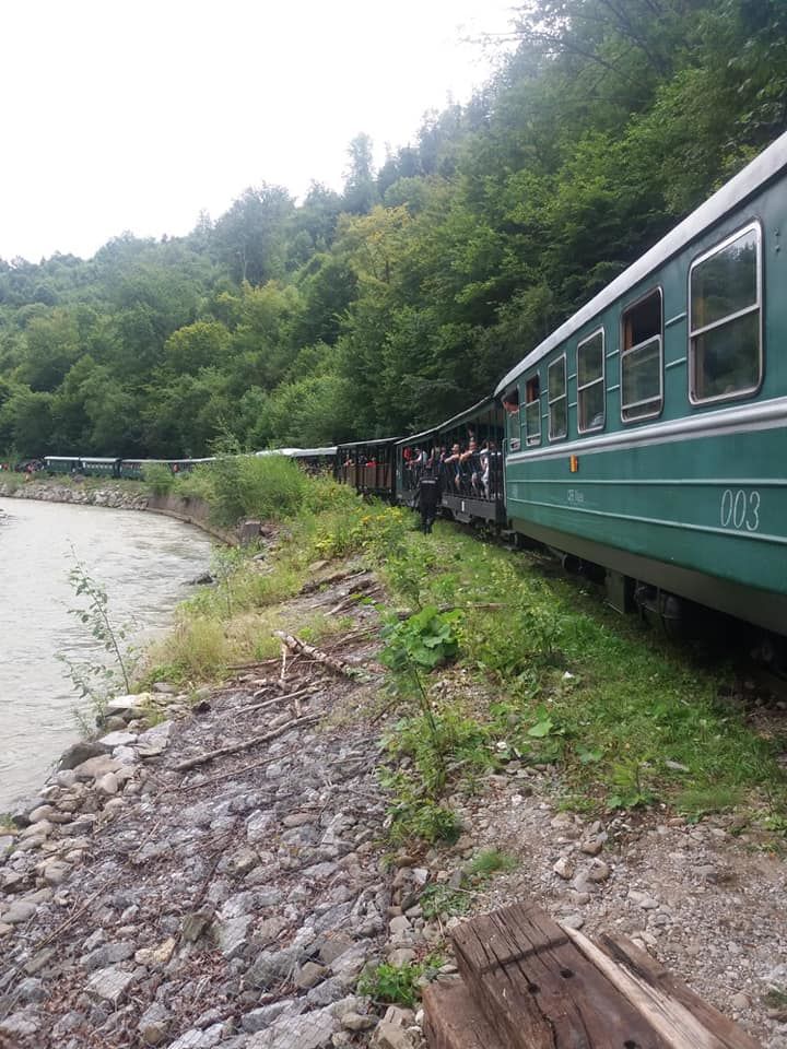 В Сети появились фото сошедшего с рельсов туристического поезда в Румынии