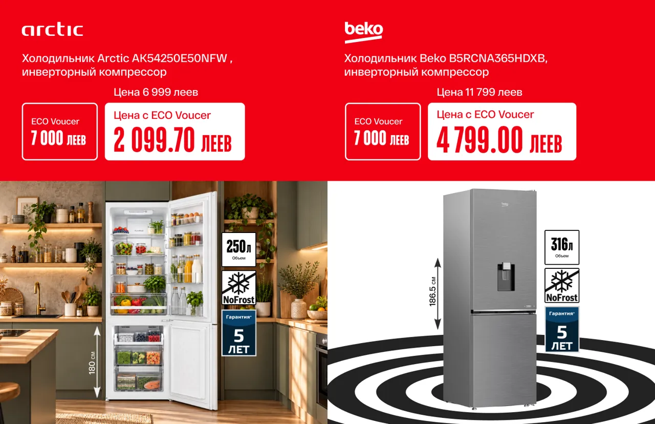 Bomba: Получи скидку до -70% на новую технику с EcoVoucher