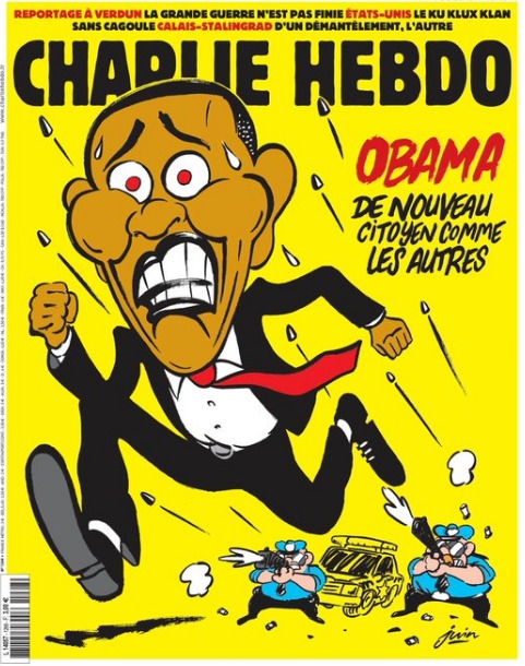 Charlie Hebdo опубликовала карикатуру на выборы в США