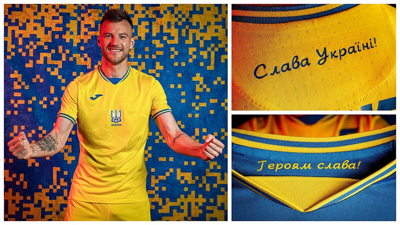 УЕФА обязал сборную Украины убрать с формы лозунг "Героям слава!"