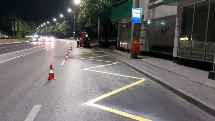 В Кишиневе стартовали работы по нанесению дорожной разметки