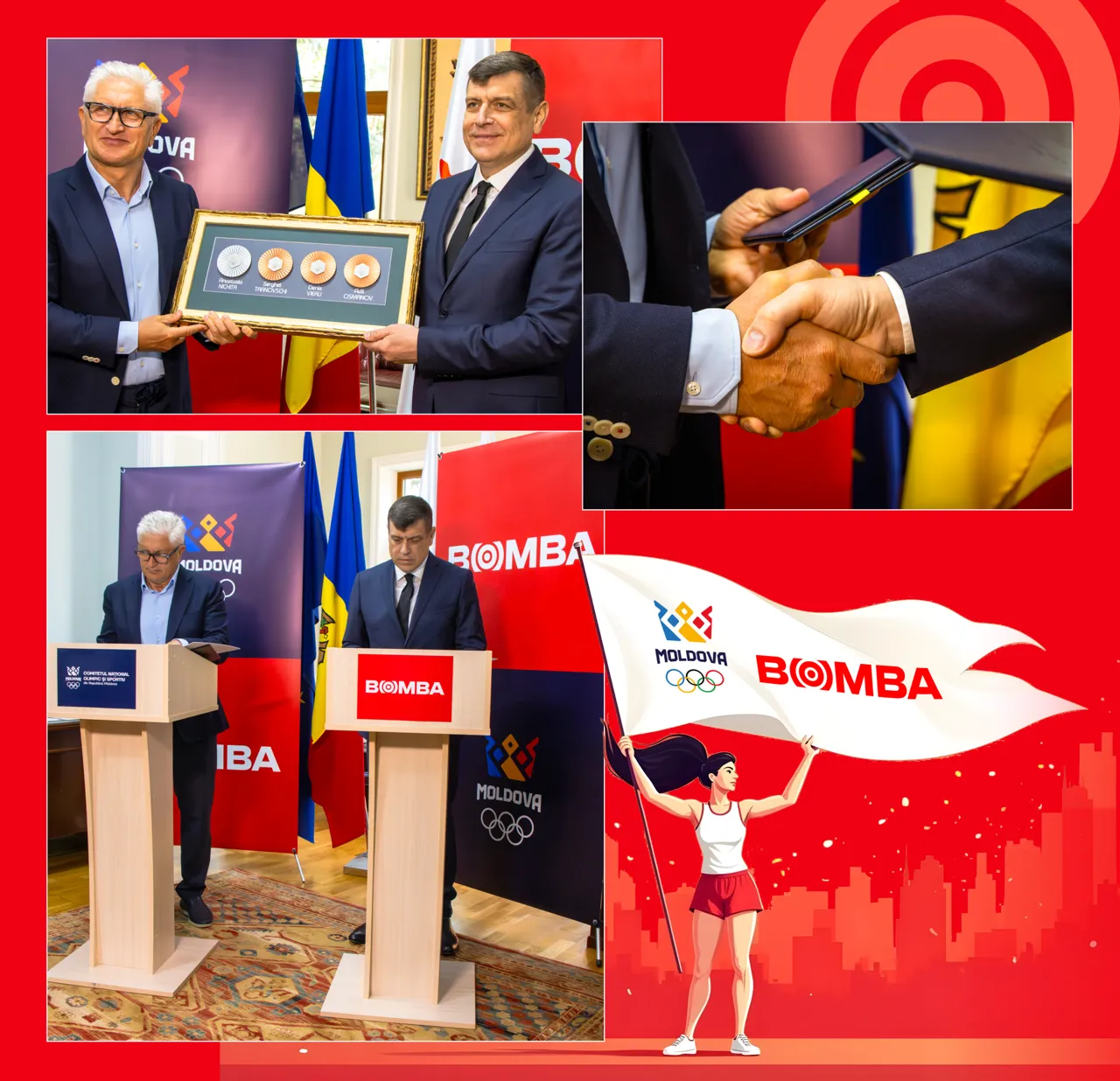 Bomba - Партнёр Олимпийского комитета Республики Молдова