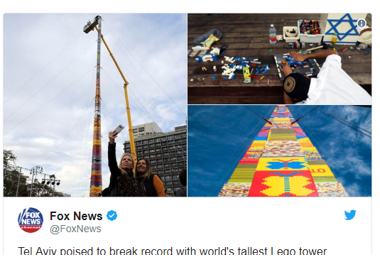 Cel mai înalt turn Lego: 36 de metri. Tentativă de stabilire a unui nou record, la Tel-Aviv