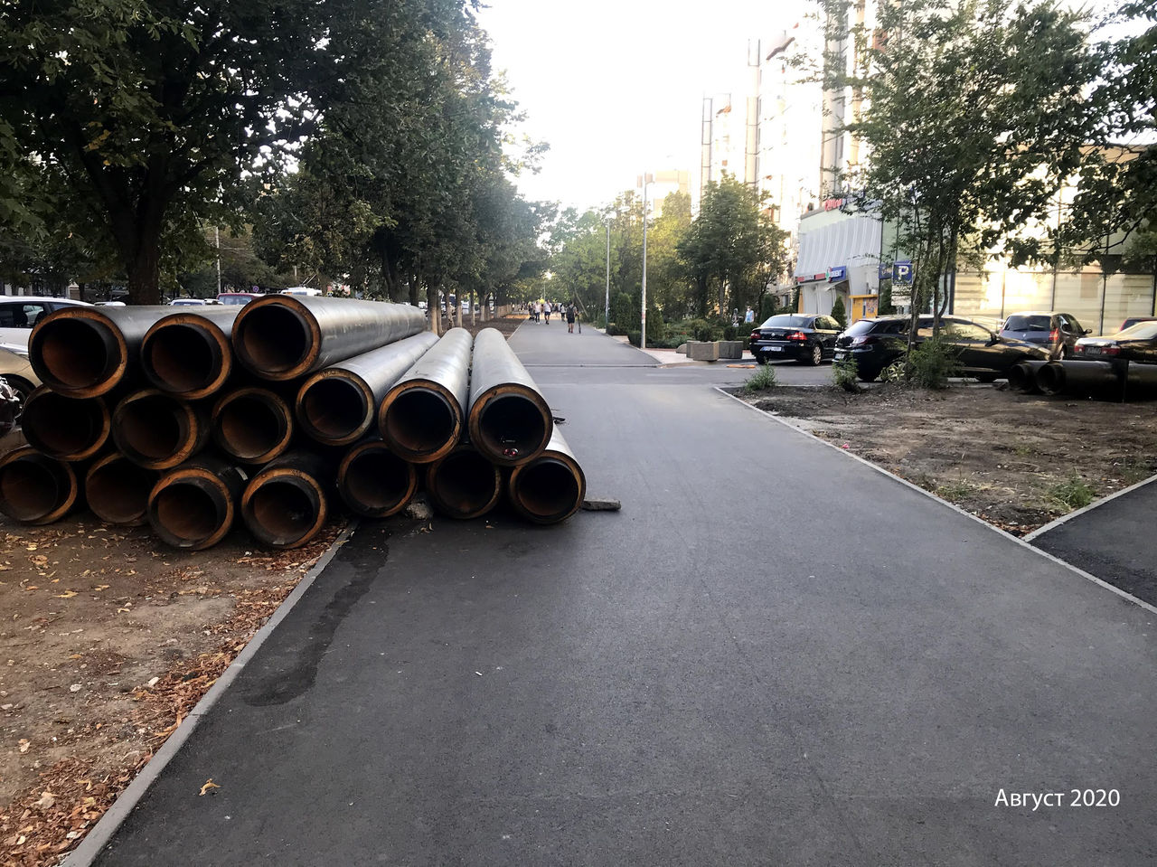 На Буюканах после замены труб начал разрушаться свежеуложенный асфальт
