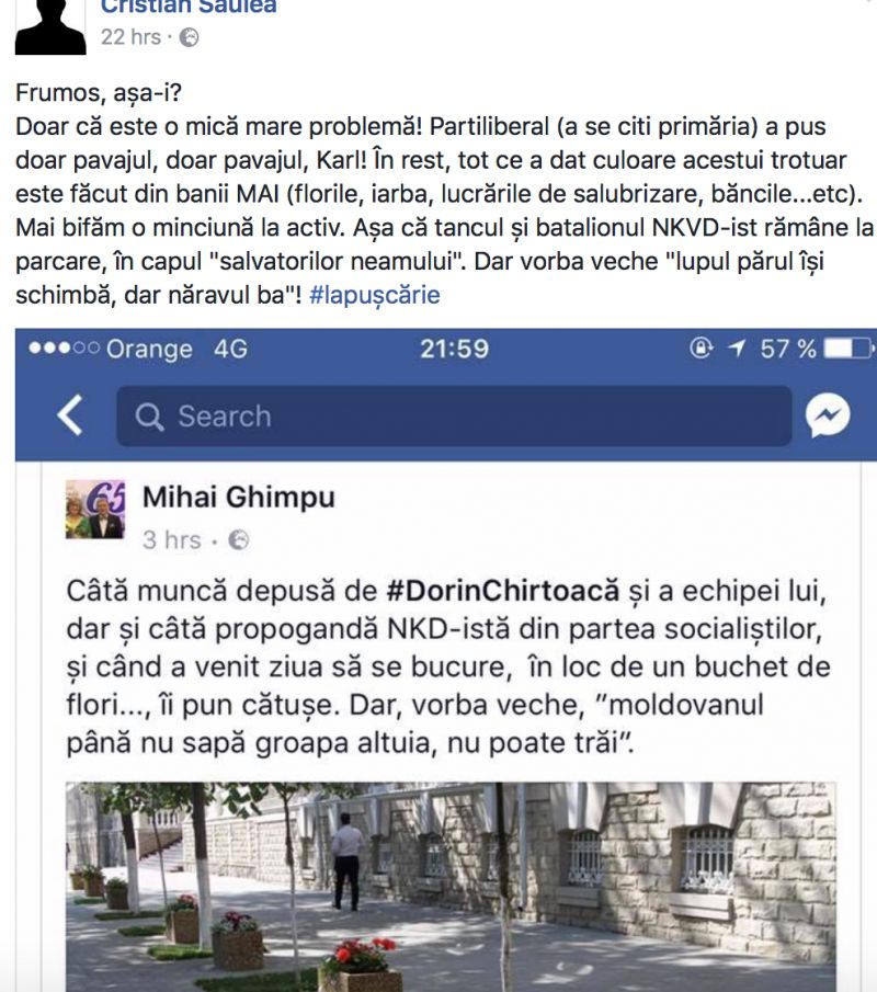 „Au uitat ceva să mai tragă!” Abia reparat, trotuarul a fost spart din nou