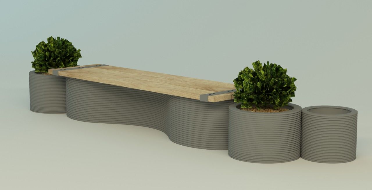 В столице установят 25 скамеек, изготовленных на 3D-принтере