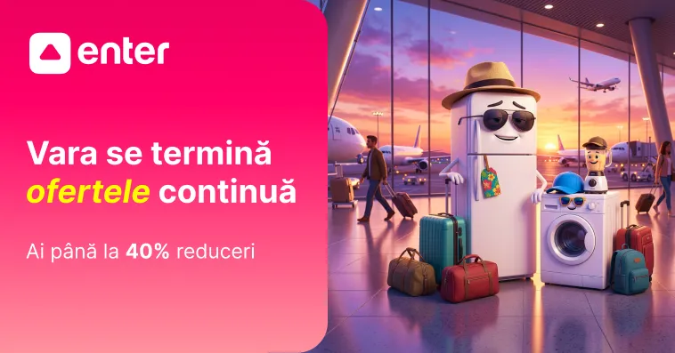 Enter: Vara se termină, dar ofertele continuă. Reduceri de până la 40% și credit 0%