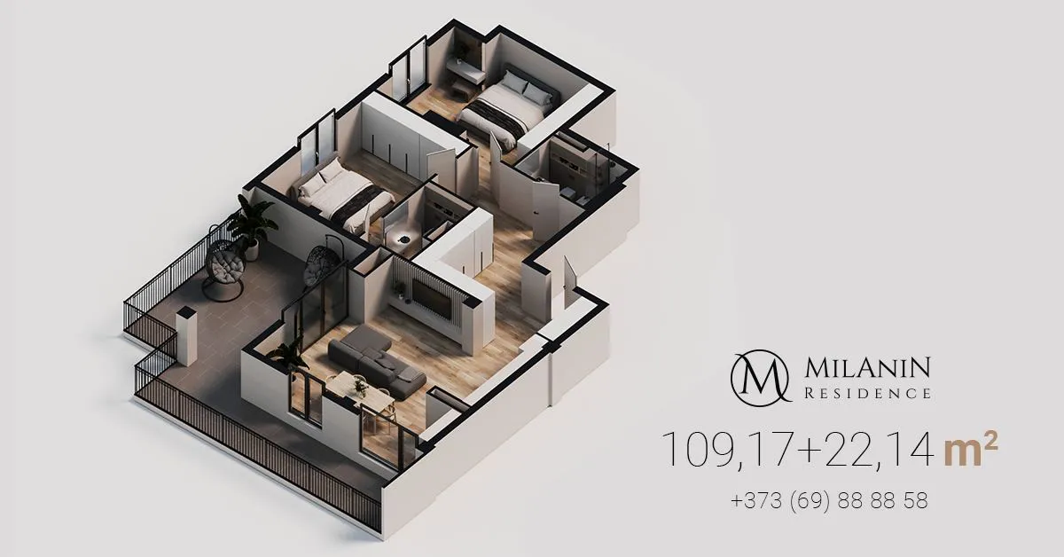 Квартира с террасой от Milanin Residence – это ваш правильный выбор