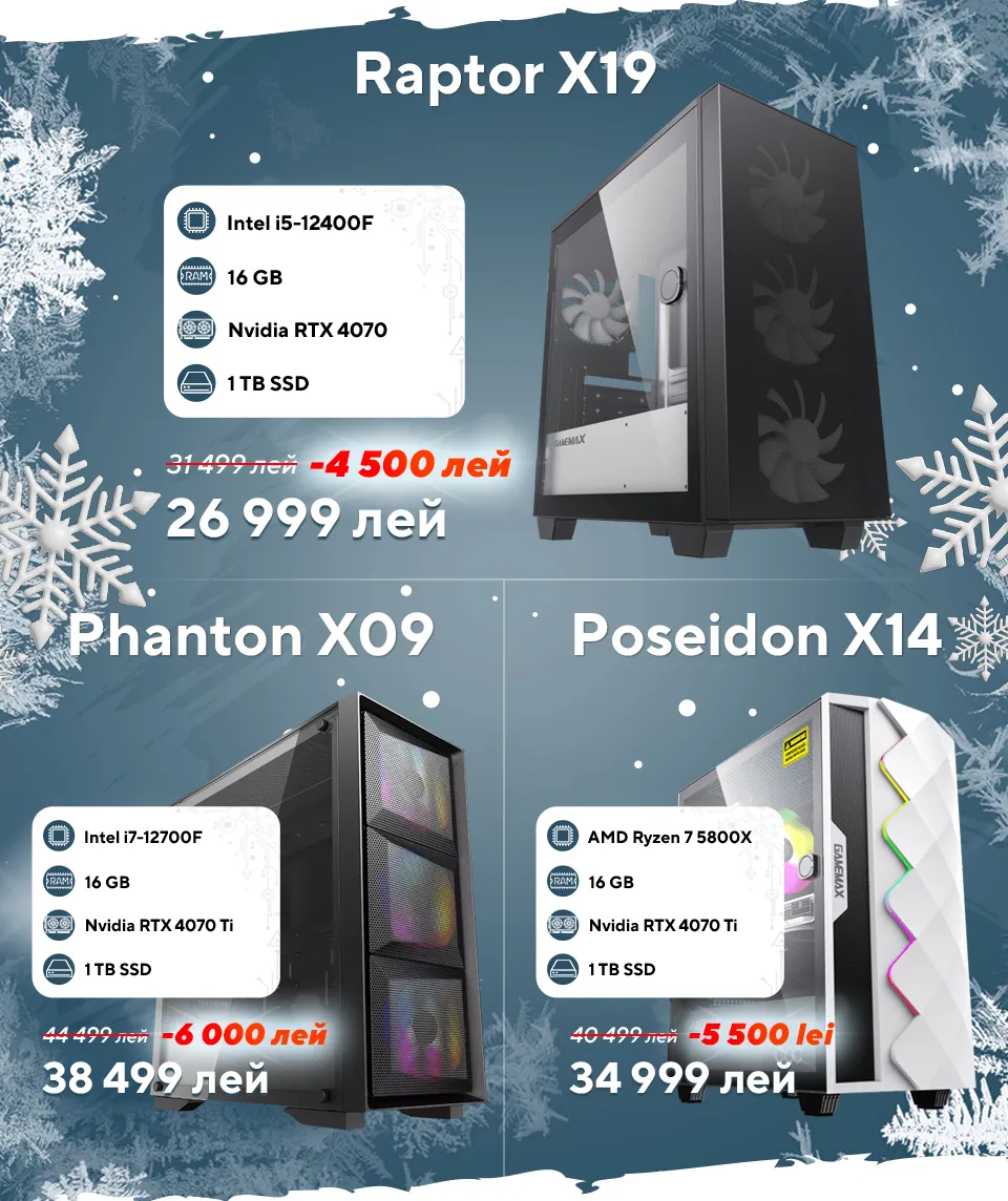 Xstore.md: Мощные компьютеры со скидкой до 6000 леев