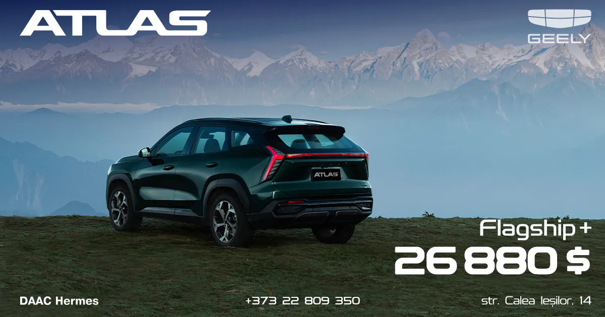 Geely Atlas – plăcere fără limite la 26 880 $