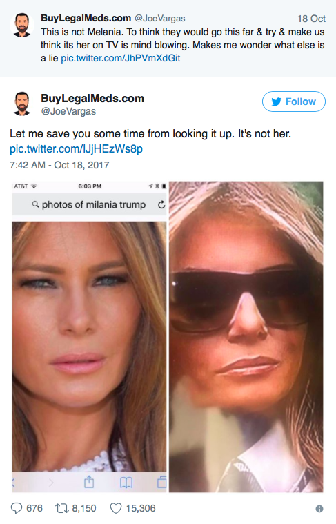 Sosia Melaniei Trump și teoria conspirației. Donald Trump ar fi ieșit în public cu o dublură de-a soției sale
