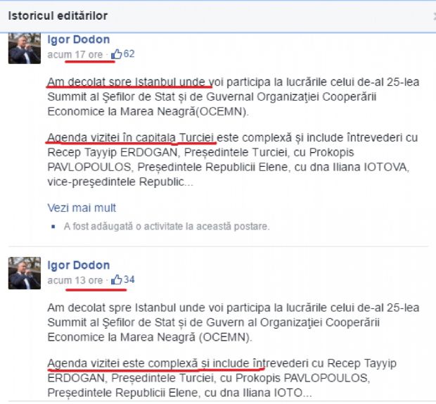 Igor Dodon a chiulit de la orele de geografie?! Gafa pe care a făcut-o într-un mesaj pe Facebook