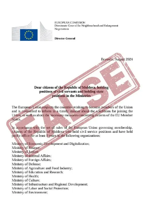 Mai mulți funcționari publici au primit scrisori false de la Comisia Europeană