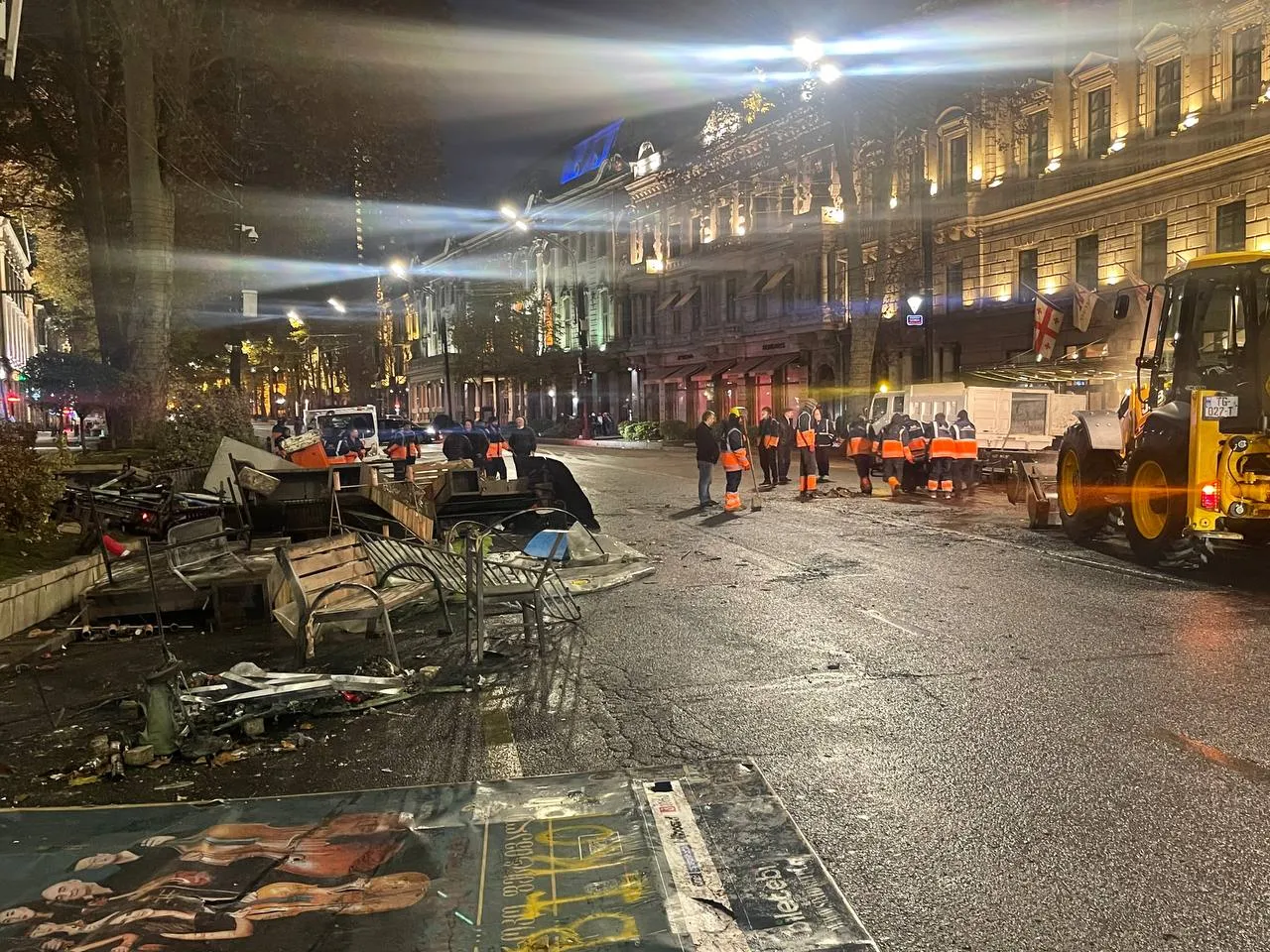 Poliția a efectuat rețineri drastice la protestul din Tbilisi