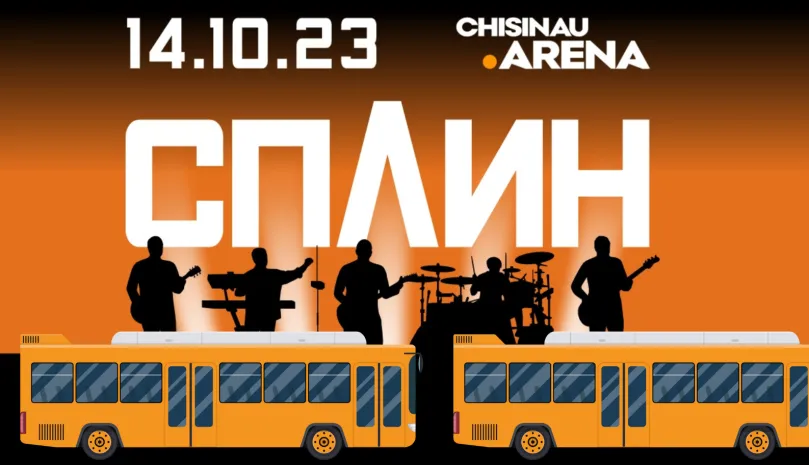 В Кишиневе после концерта группы "Сплин" зрителей отвезут до цирка бесплатные автобусы