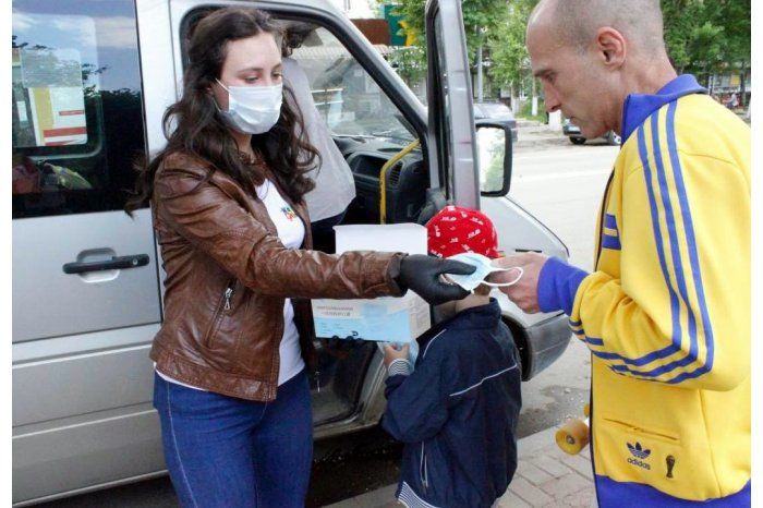 В Унгенах началась кампания по раздаче защитных масок