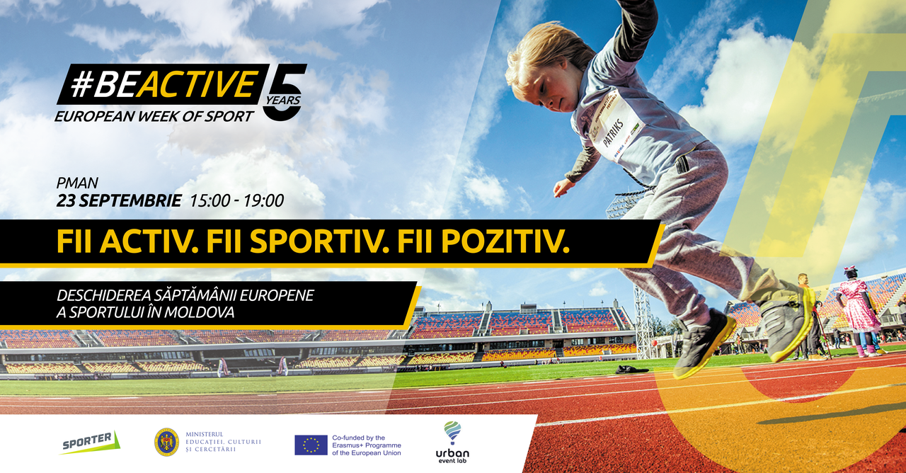 Been sport 5. Eu Sport week. Active. Afisha activities.