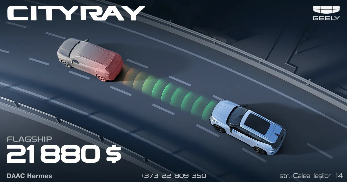 Geely Cityray — tehnologie care reflectă stilul tău de viață la preț special de 21 880 de dolari