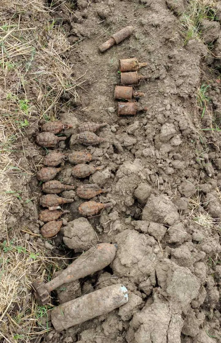 18 grenade de mână, un proiectil de artilerie și o bombă de aruncător, nimicite la Șerpeni