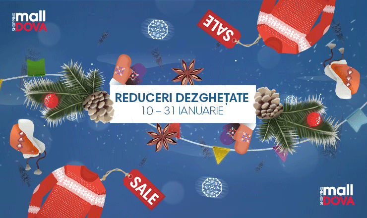 В январе в Shopping MallDova снежит скидками до 70% ®