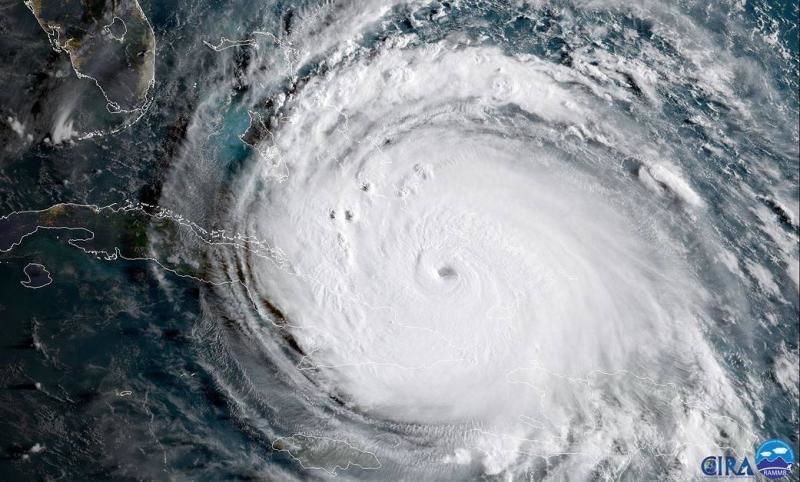 Cum s-a văzut uraganul Irma din satelit
