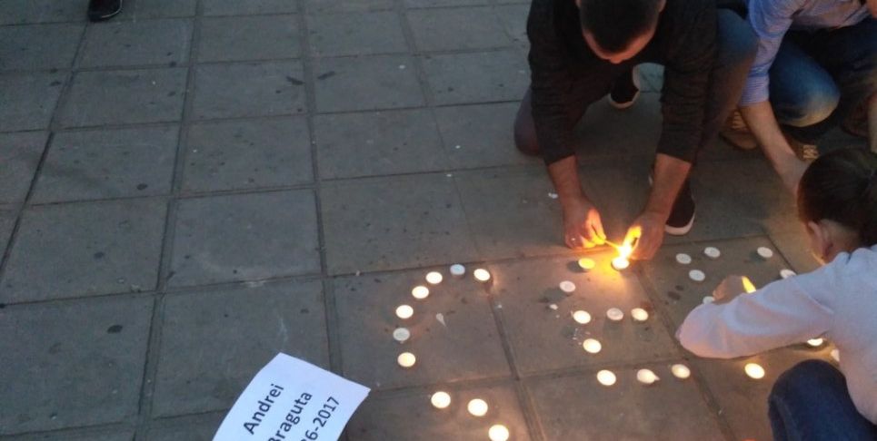 В Кишиневе прошла акция памяти Андрея Брэгуцы