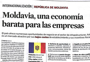 Condițiile investiționale din R. Moldova lăudate de presa spaniolă,care invită oamenii de afaceri să investească în țara noastră