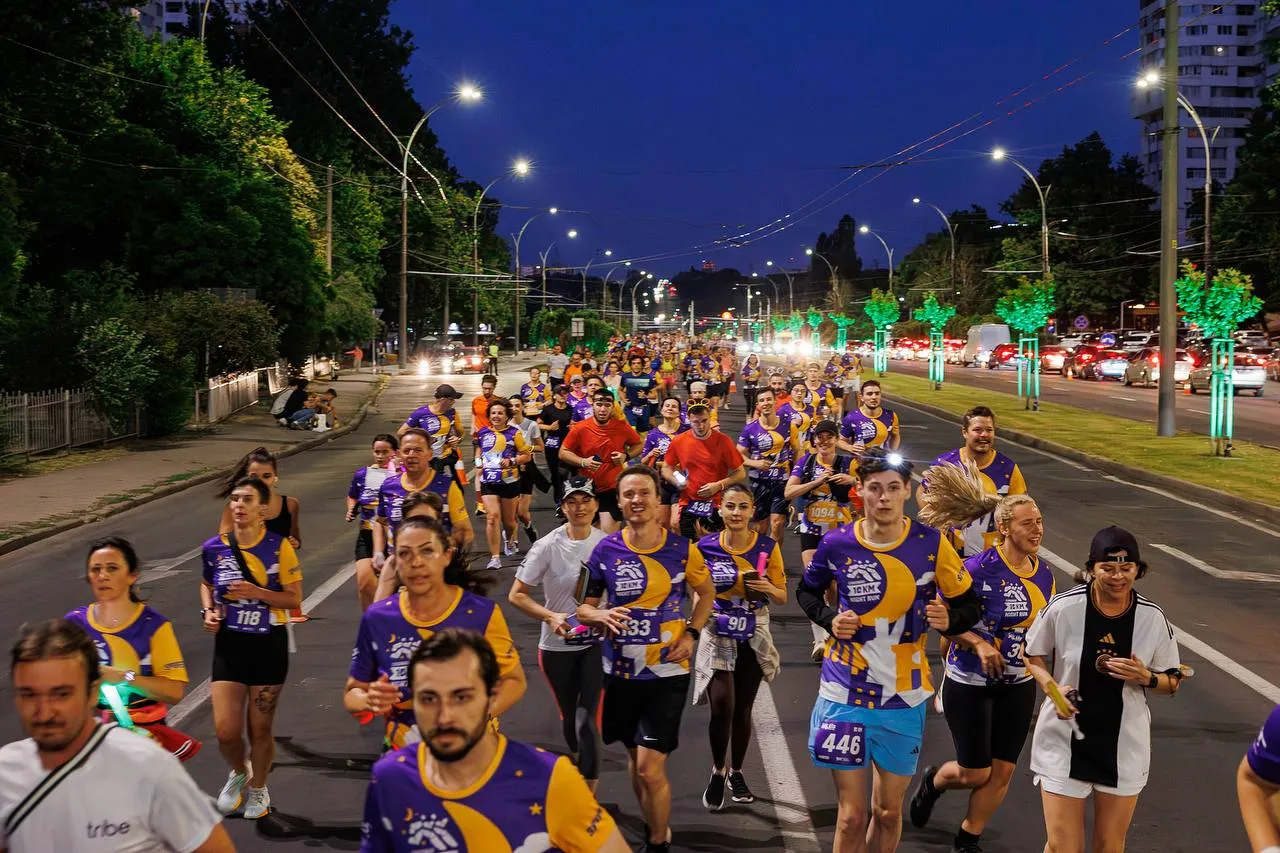 Chisinau 10 km Night Run: Первый ночной забег, который осветил город