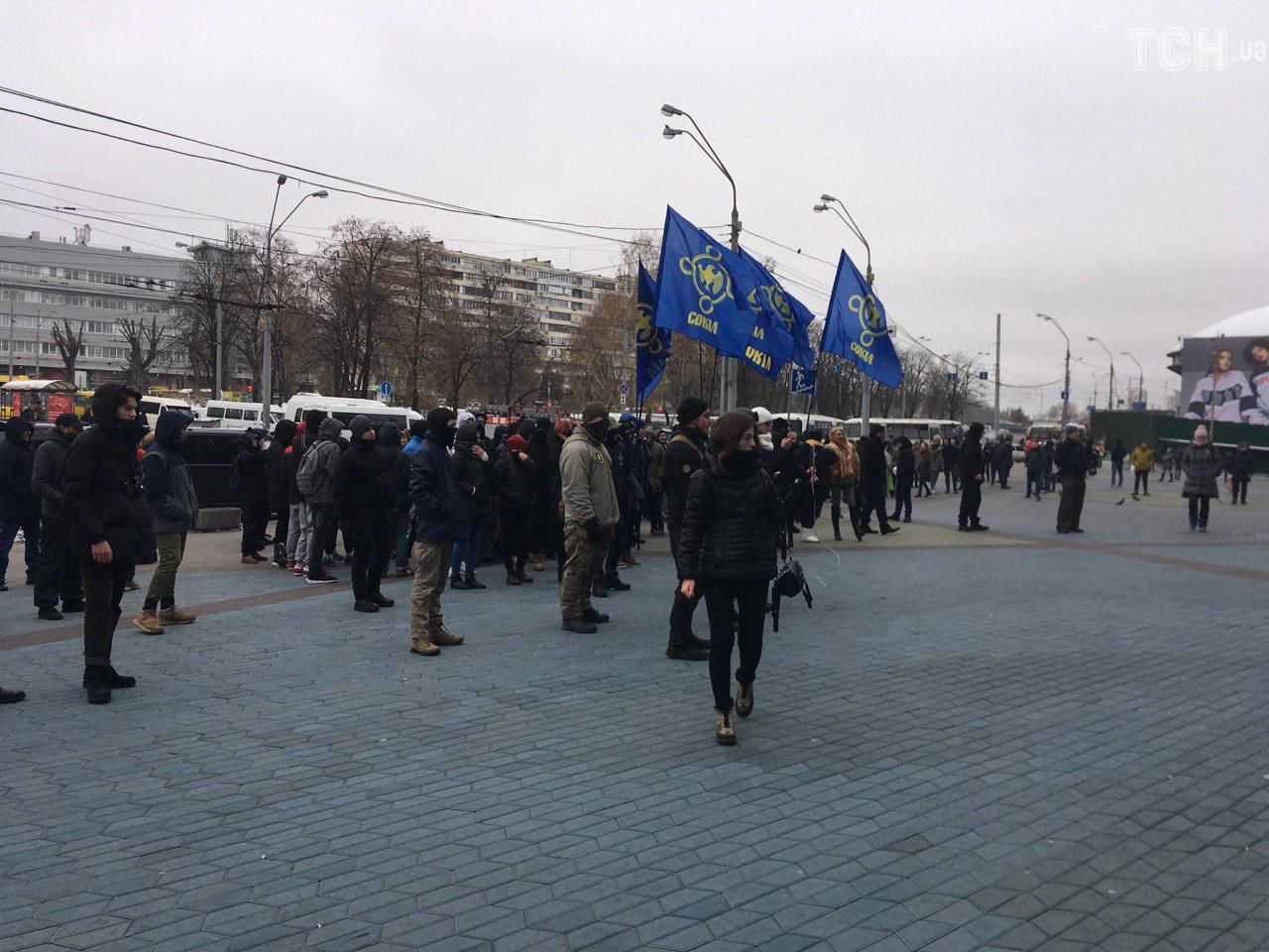 В Киеве проходит митинг против российского бизнеса на Украине