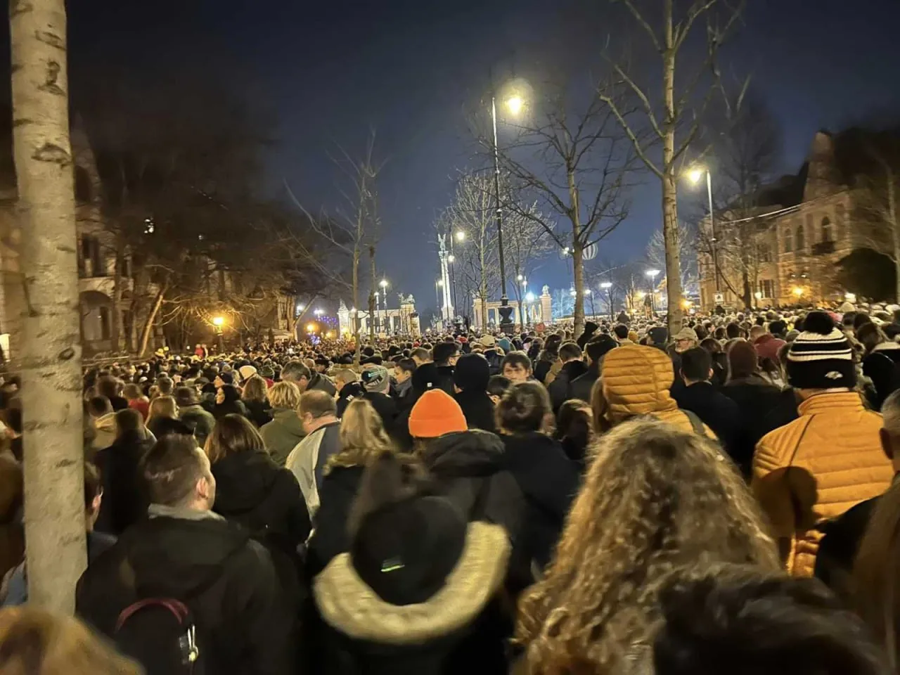 Десятки тысяч людей в Будапеште протестовали из-за реакции властей на "педофильский скандал"