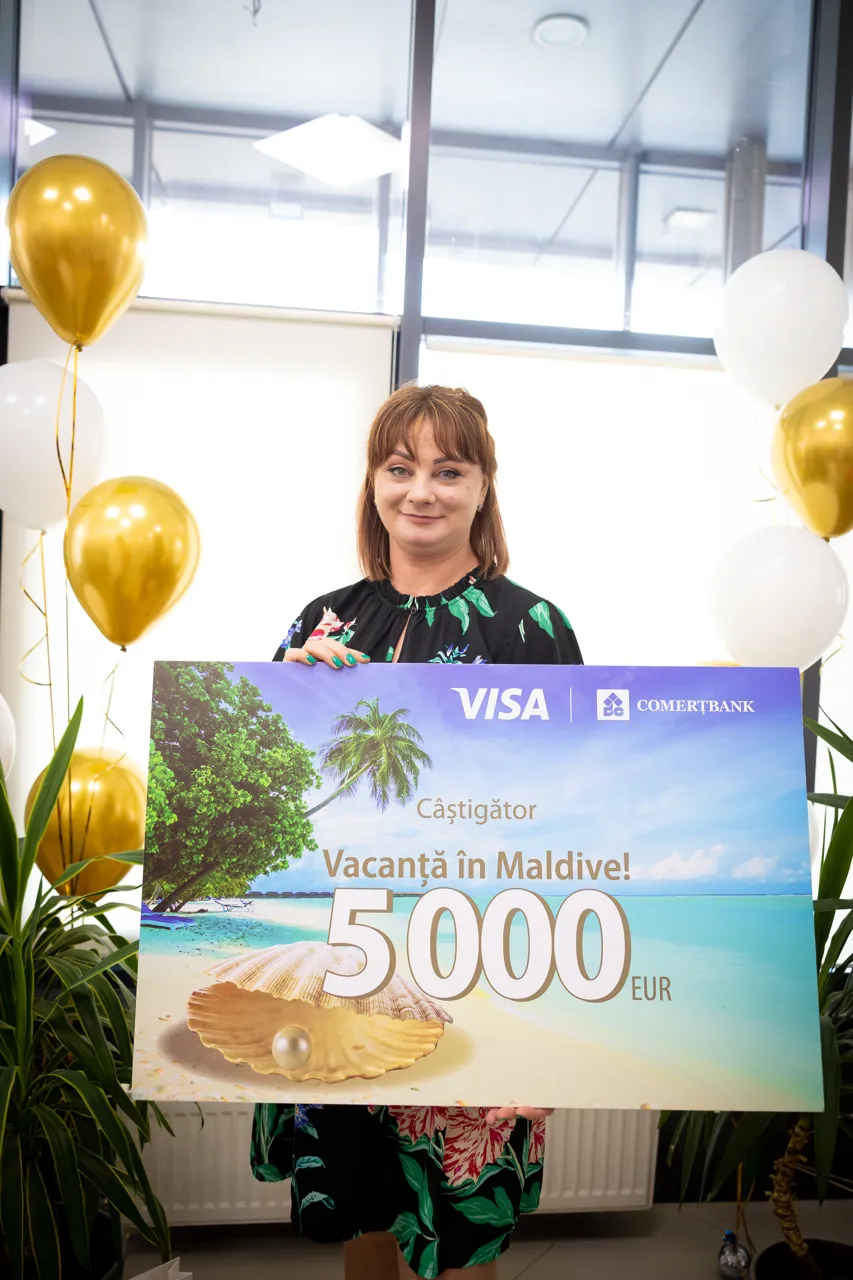 Comerțbank наградил победителей рекламной кампании "Comerțbank și Visa te premiază - o vacanță în Maldive!"