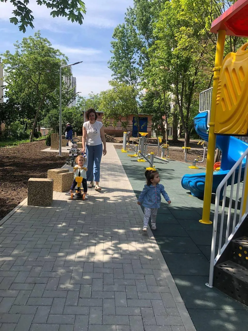 В Кишиневе на Телецентре благоустроен еще один двор