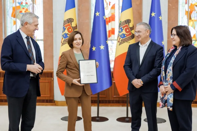 Maia Sandu a primit Mențiunea de Onoare a Premiului Nansen pentru Refugiați