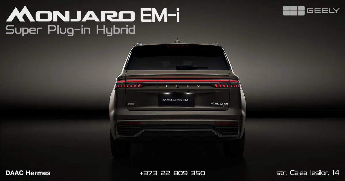 Geely Monjaro EM-i Super Plug-in Hybrid este deja în Moldova