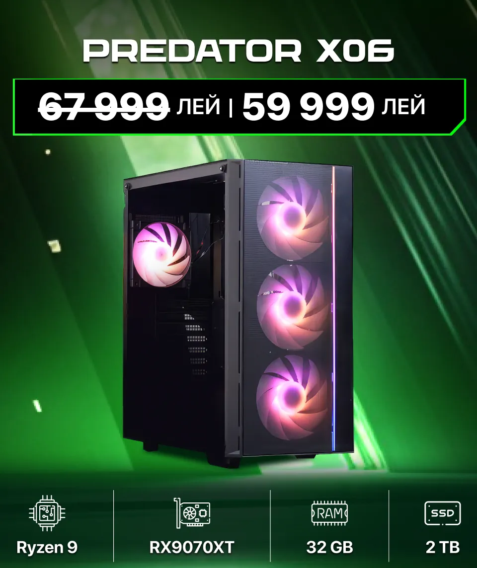 Xstore.md: Игровые ПК со скидкой до 8000 леев