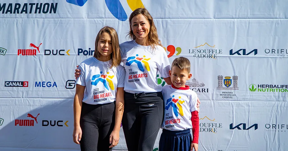 Chișinău Big Hearts Marathon объединяет семьи