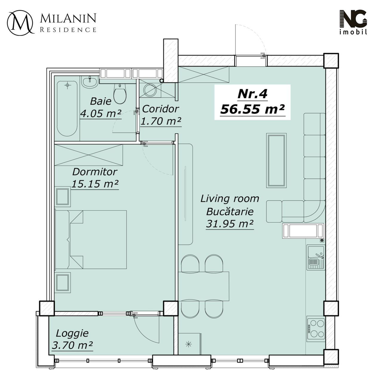 Milanin Residence: Последняя квартира на Колина Пушкин ®