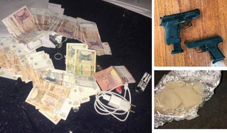 Reţinere cu împuşcături în capitală; Trei indivizi, prinşi cu heroină şi arme asupra lor